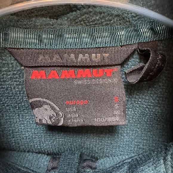 Mammut Swiss Design Runbold Midlayer Women's S Jacket Hooded Teal 1010-23200 - Picture 3 of 10